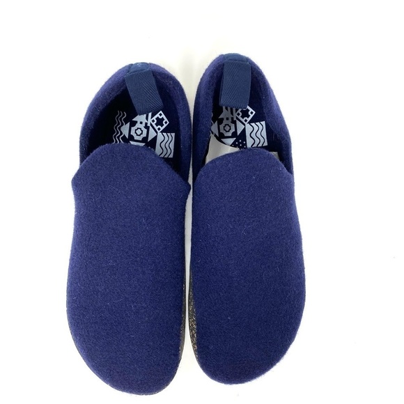Asportuguesas City Felted Wool Slip On Shoes Navy main image 7
